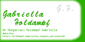 gabriella holdampf business card
